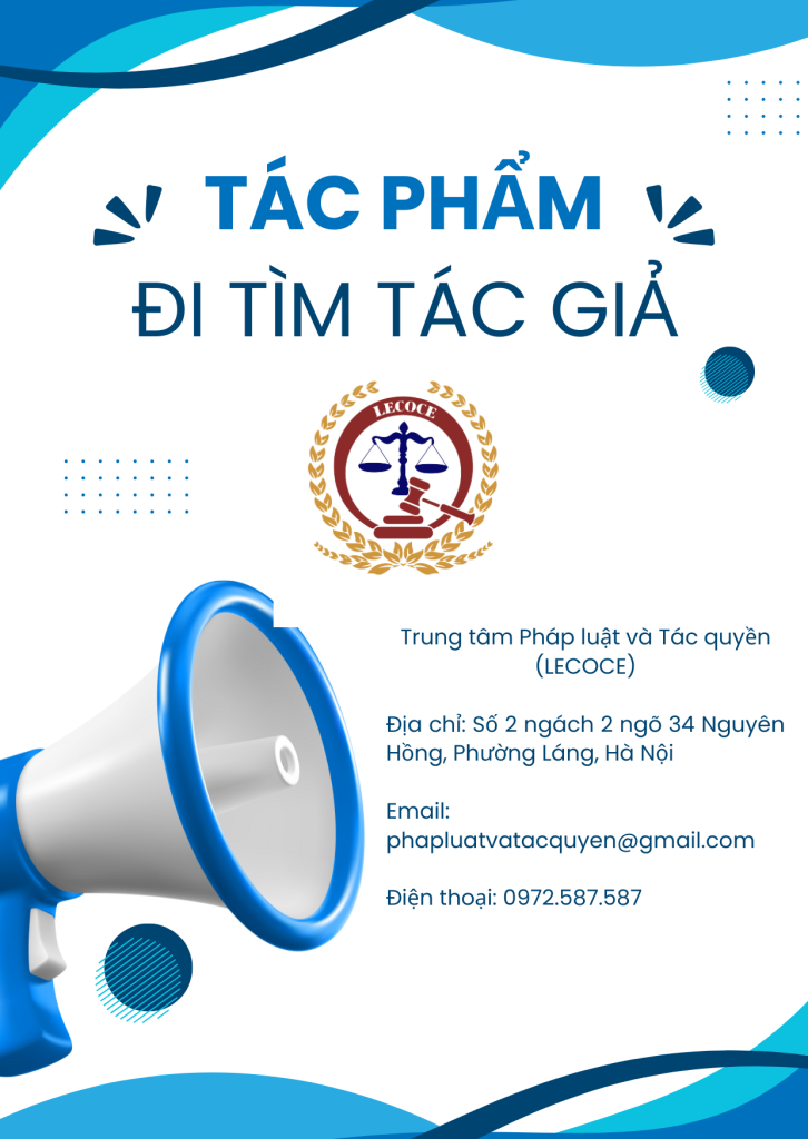 THÔNG BÁO TÌM KIẾM TÁC GIẢ NGÀY 01.07.2025